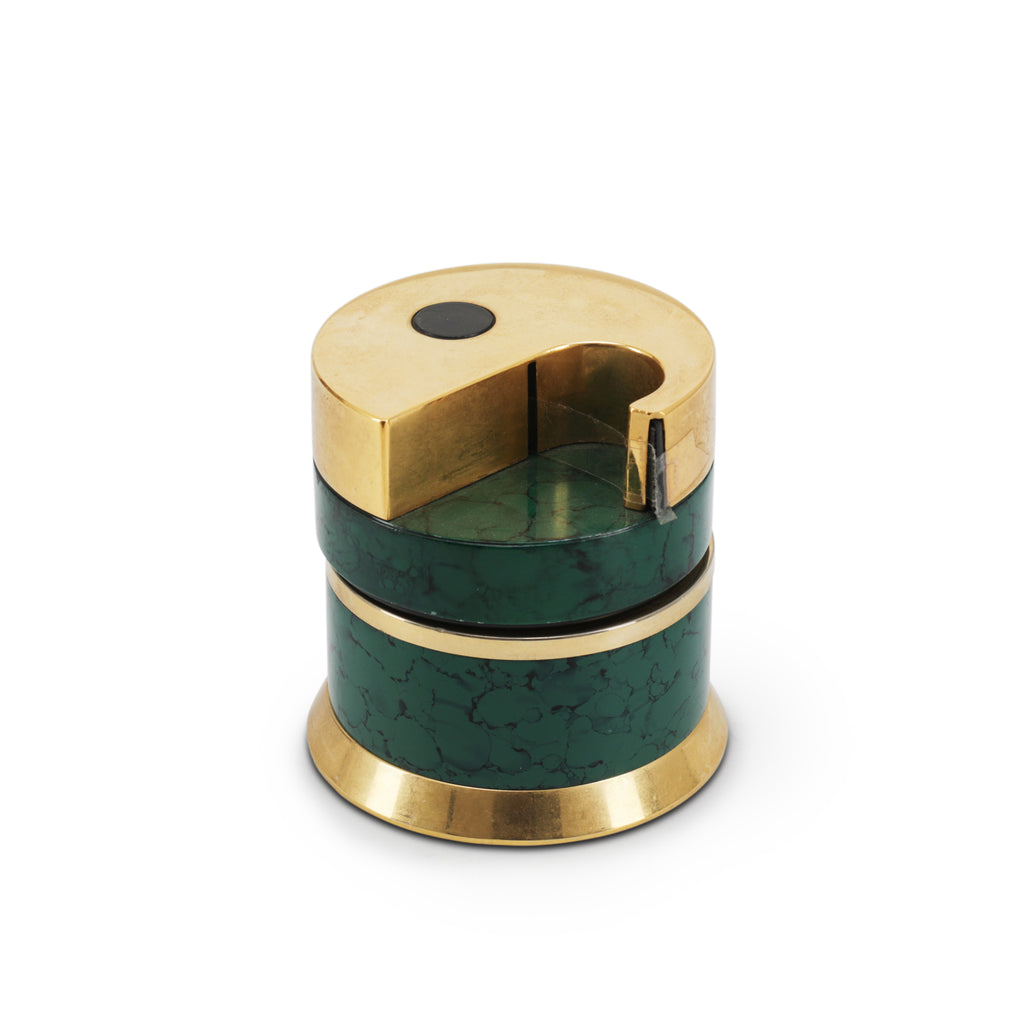 Green / Brass Office Set