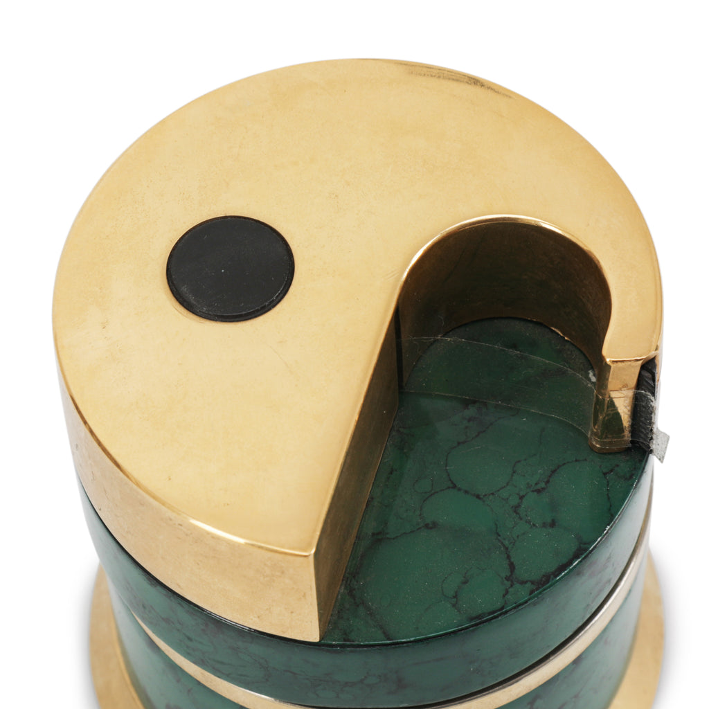 Green / Brass Office Set