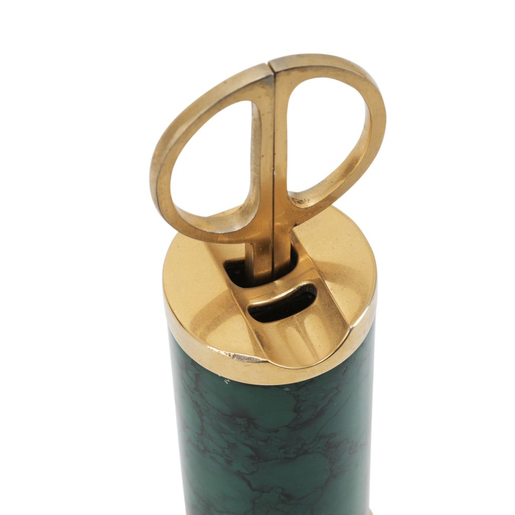 Green / Brass Office Set