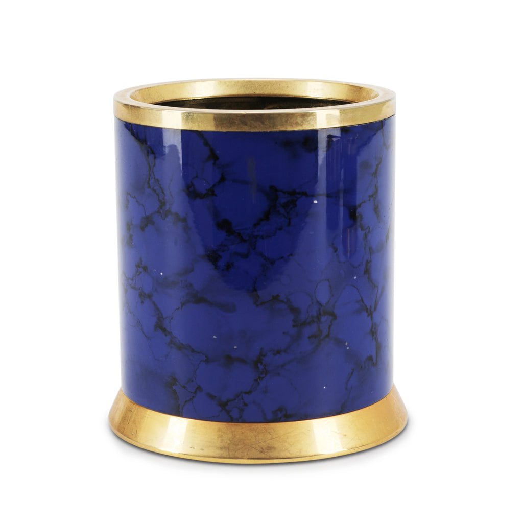 Blue / Brass Pen Holder