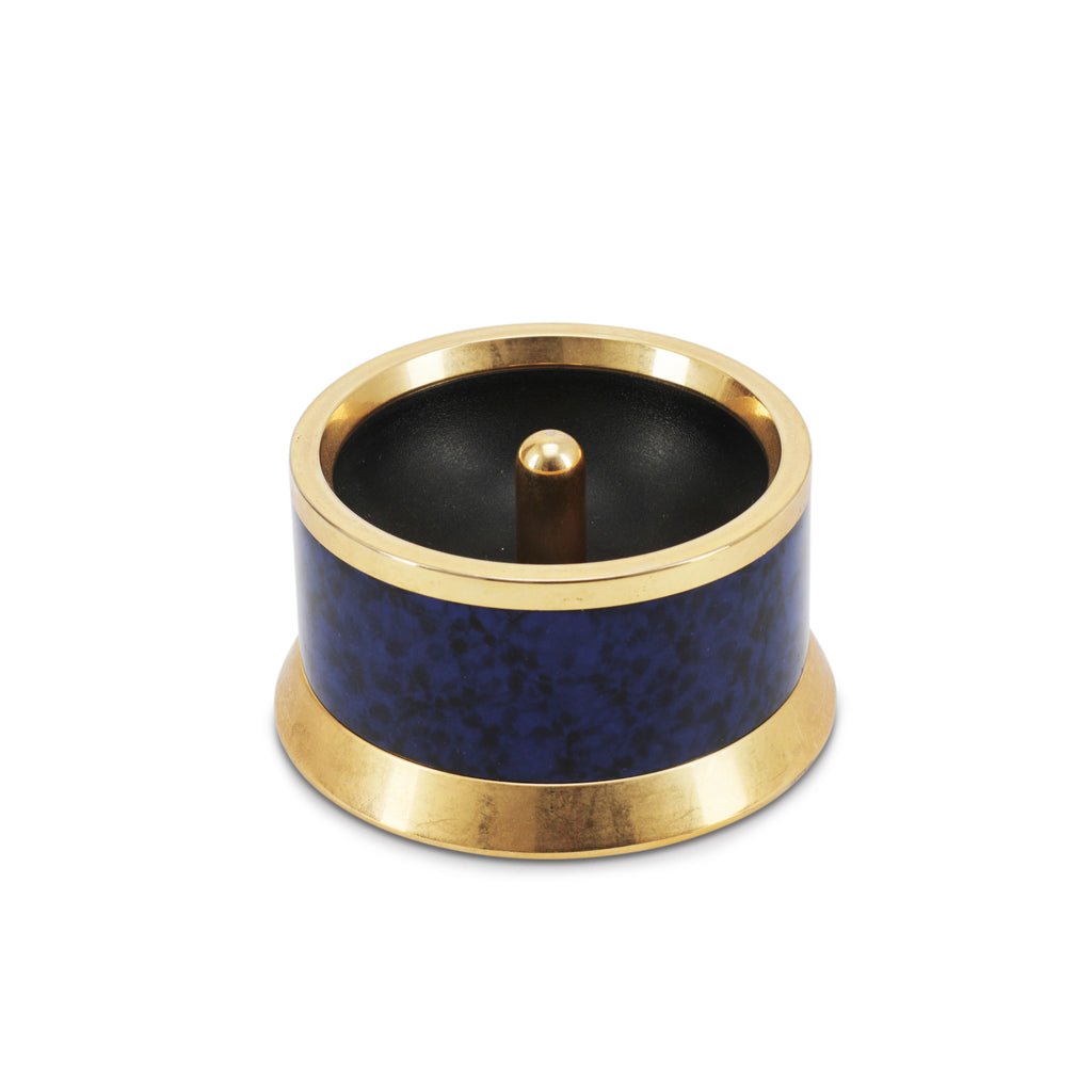 Blue / Brass Ashtray