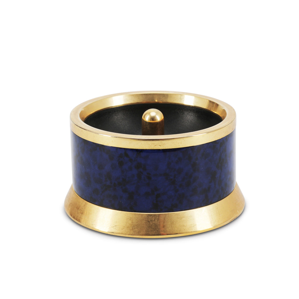 Blue / Brass Ashtray