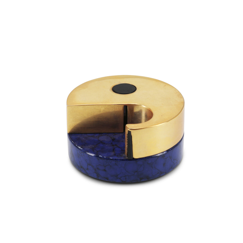Blue / Brass Office Set