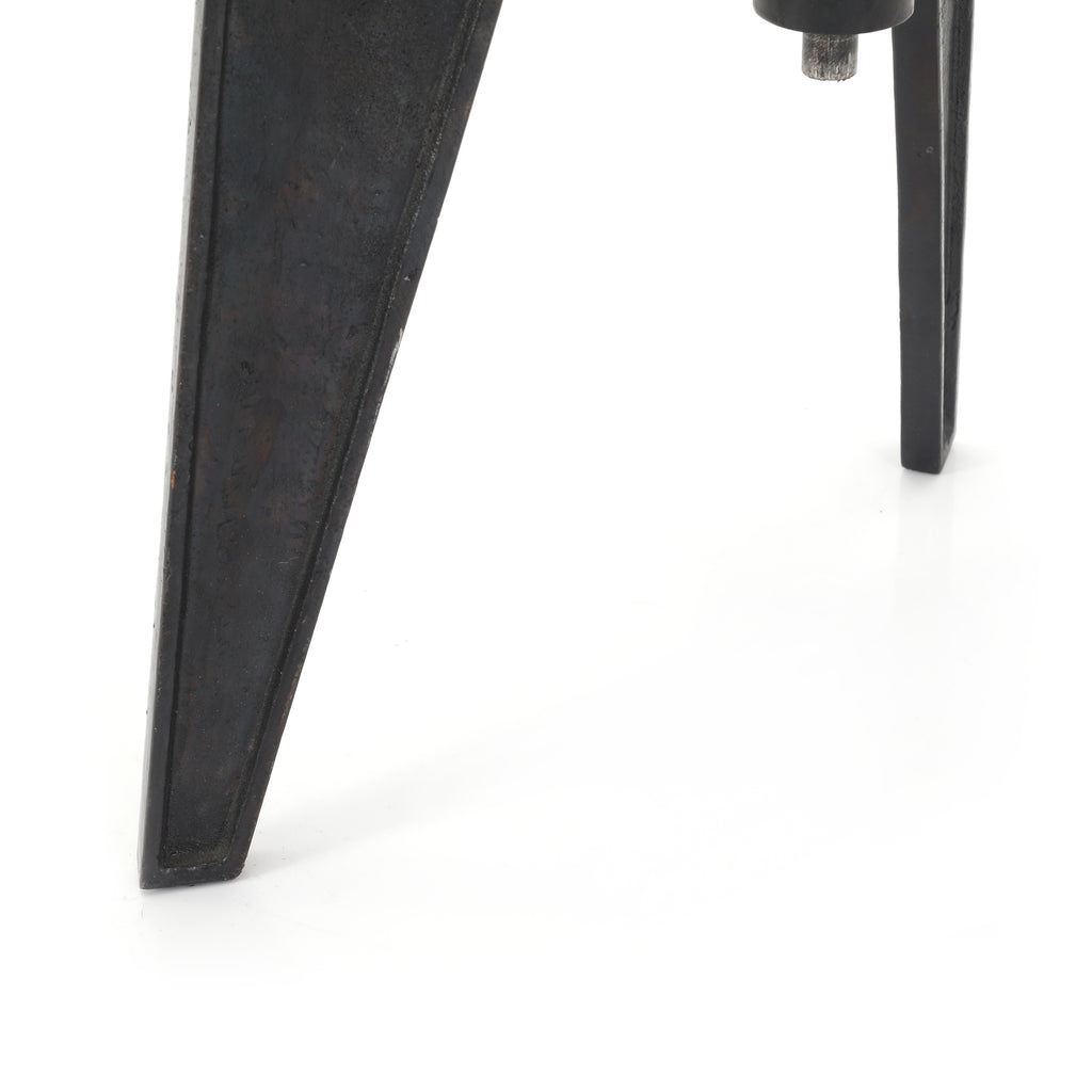 Wood & Metal Adjustable Work Stool