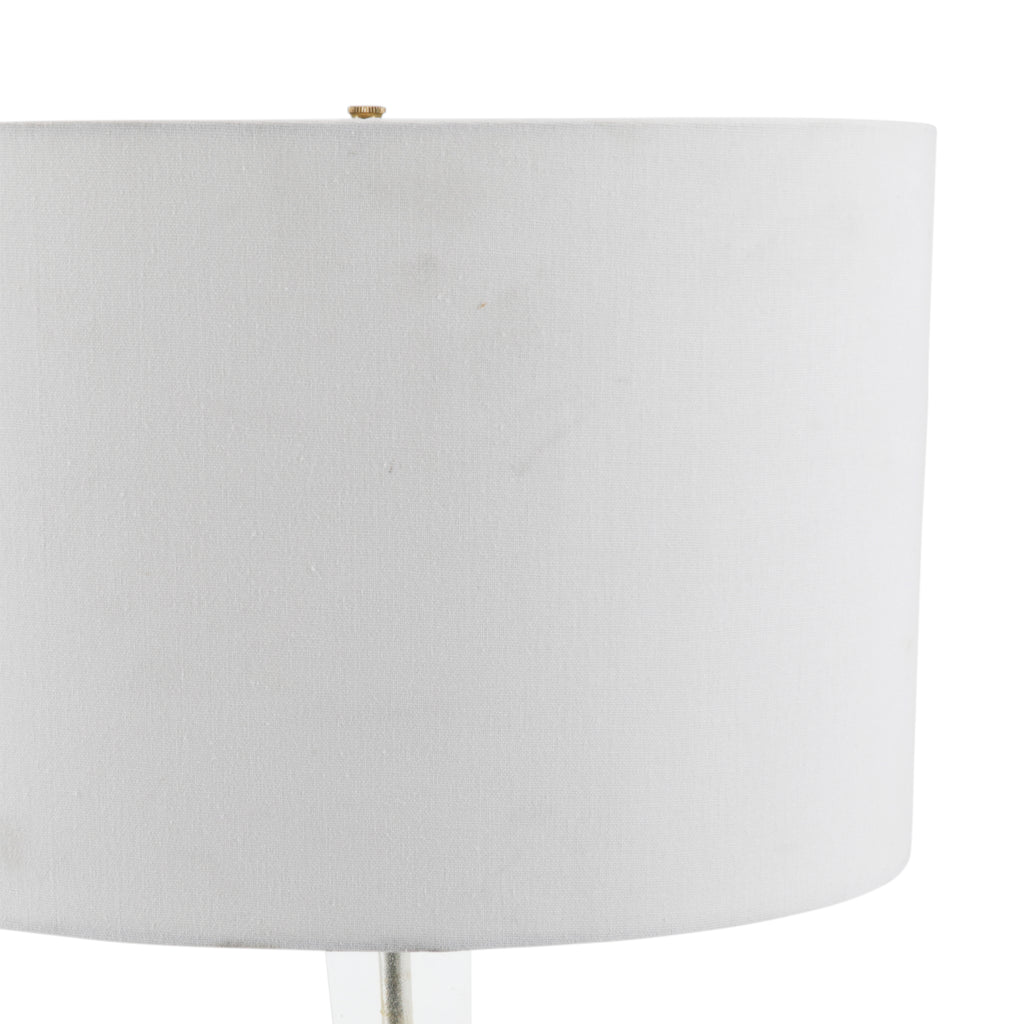 Yellow / Orange Lucite Table Lamp