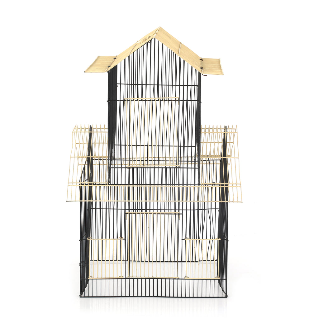Black & Cream Bird Cage