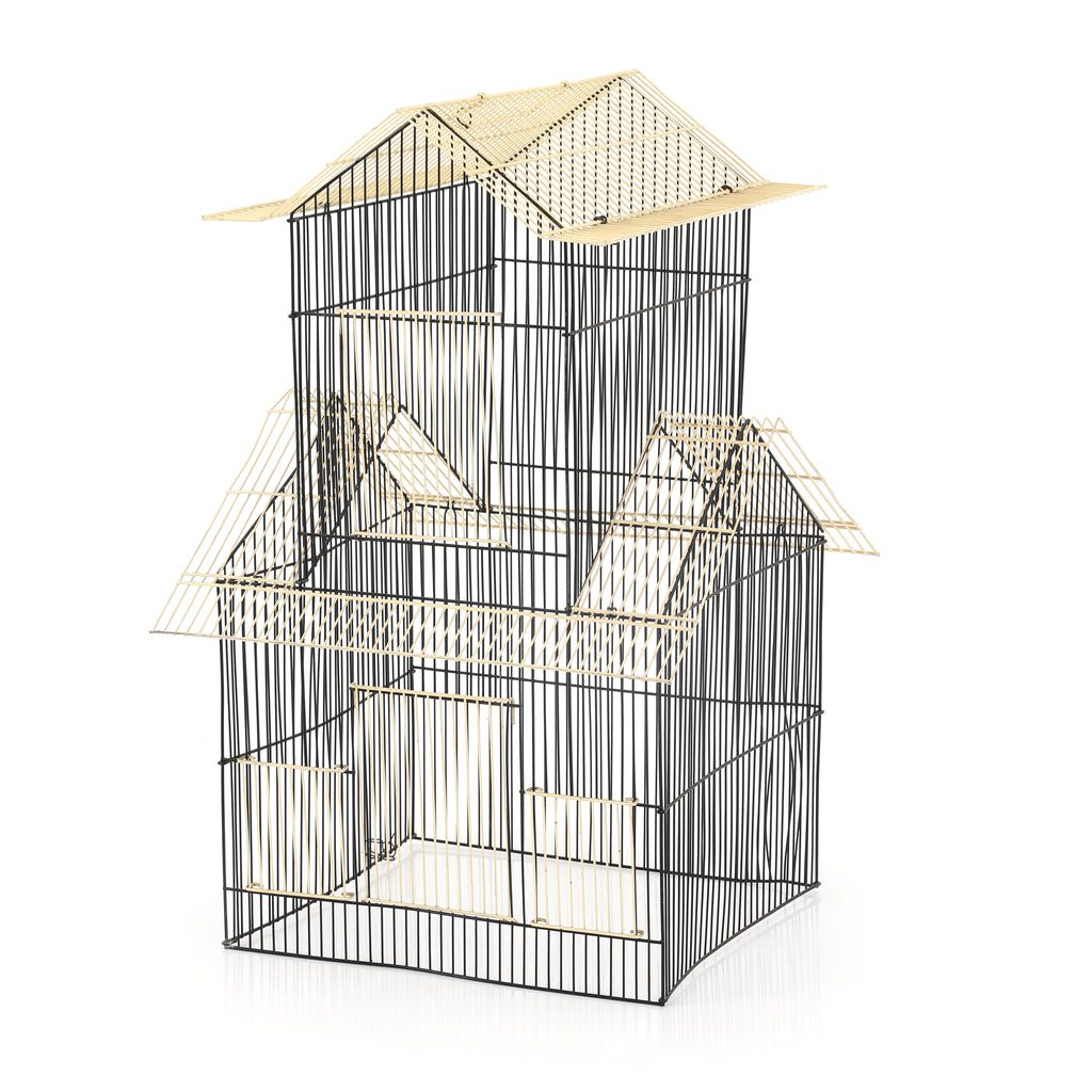 Black & Cream Bird Cage
