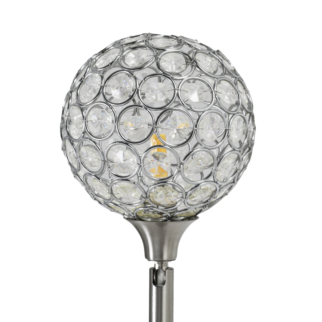 Chrome & Glass Spheres Floor Lamp