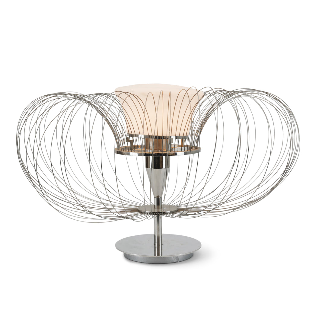 Chrome Wire Table Lamp
