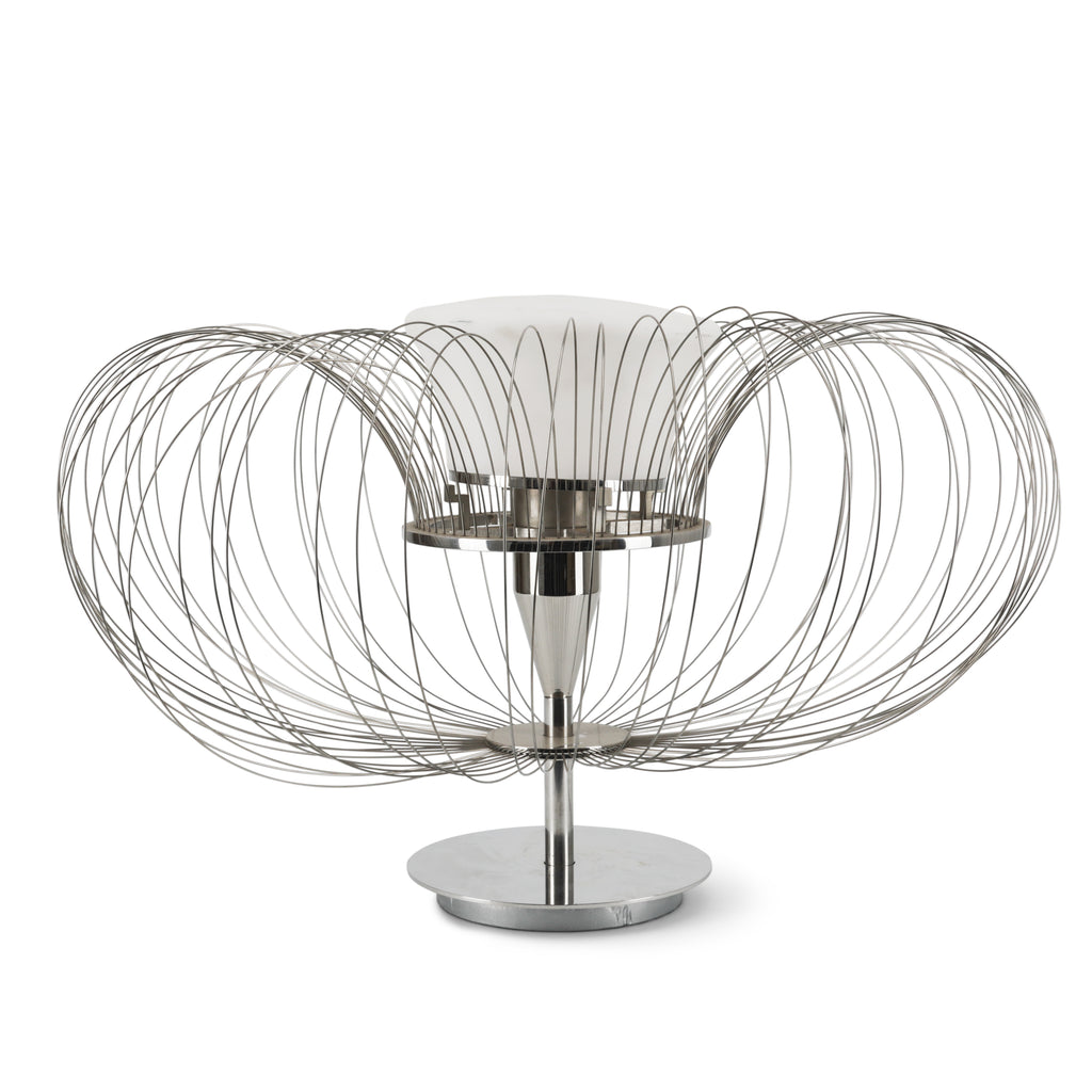 Chrome Wire Table Lamp