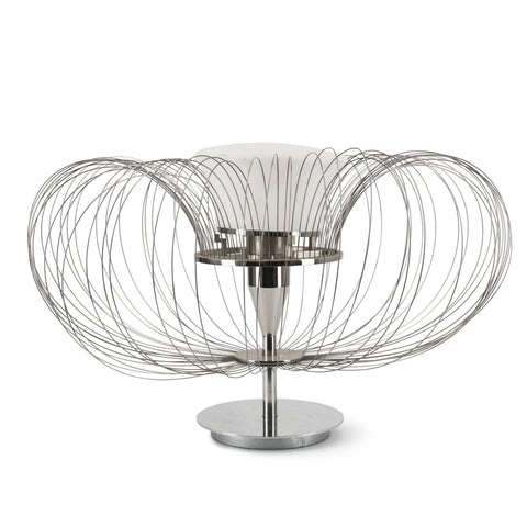 Chrome Wire Table Lamp