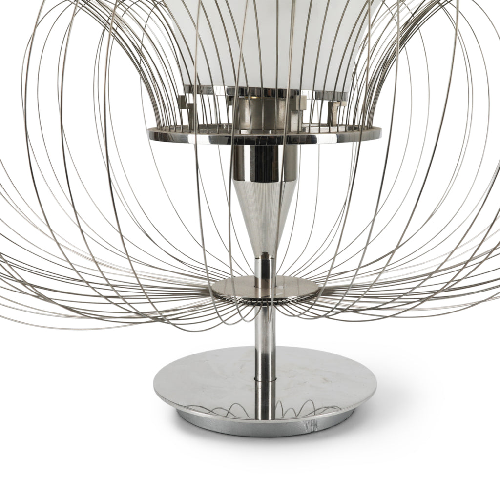 Chrome Wire Table Lamp