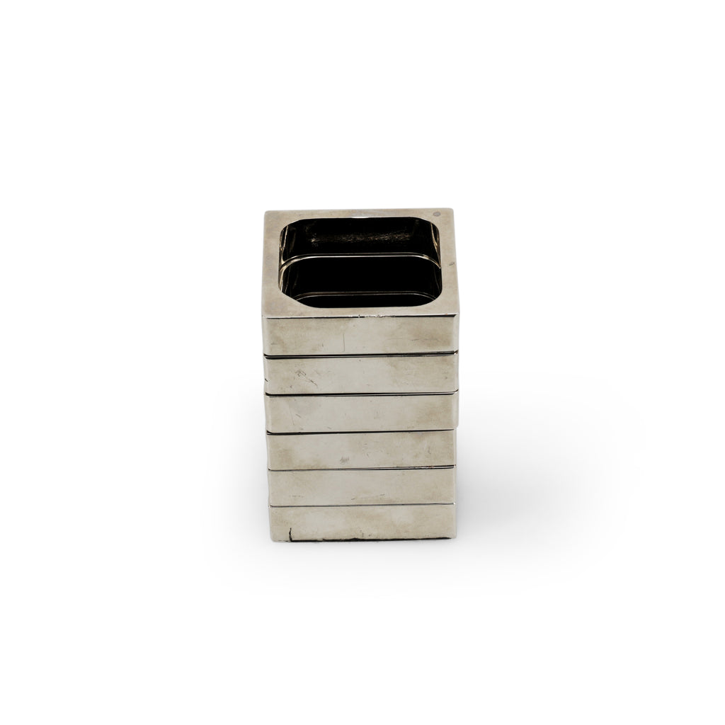 Modular Chrome Spiral Desk Accessory  (A+D)