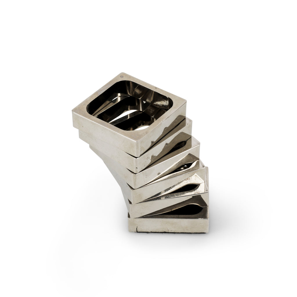 Modular Chrome Spiral Desk Accessory  (A+D)