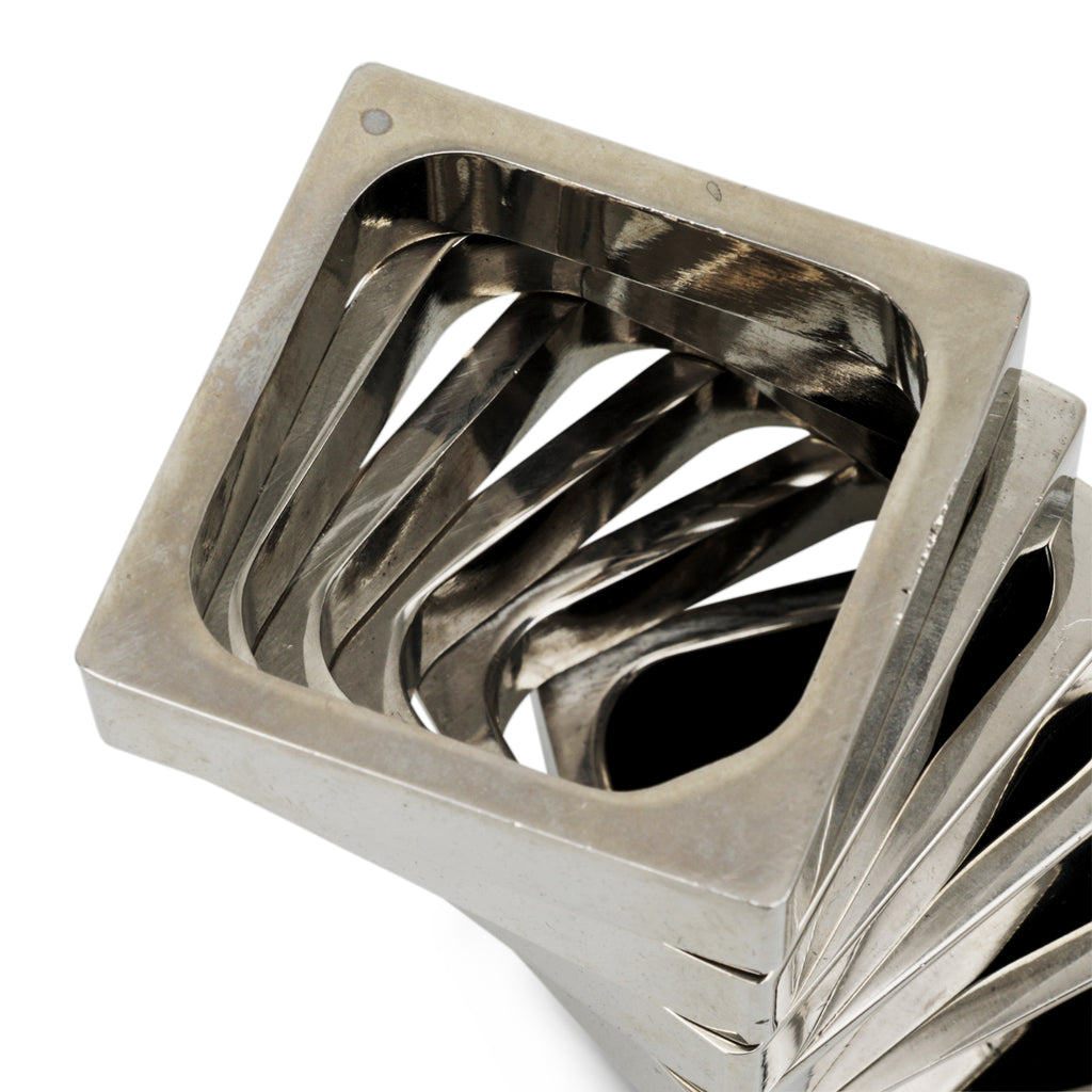 Modular Chrome Spiral Desk Accessory  (A+D)