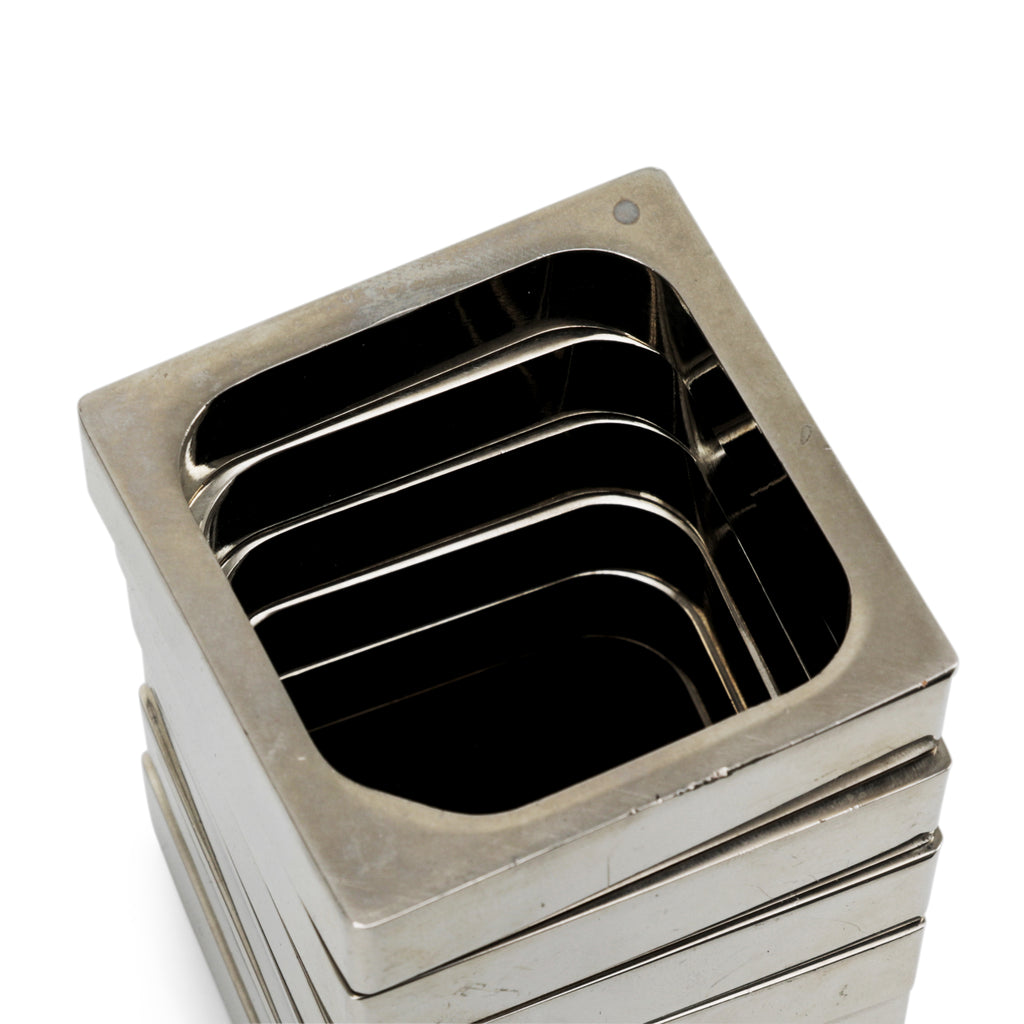 Modular Chrome Spiral Desk Accessory  (A+D)