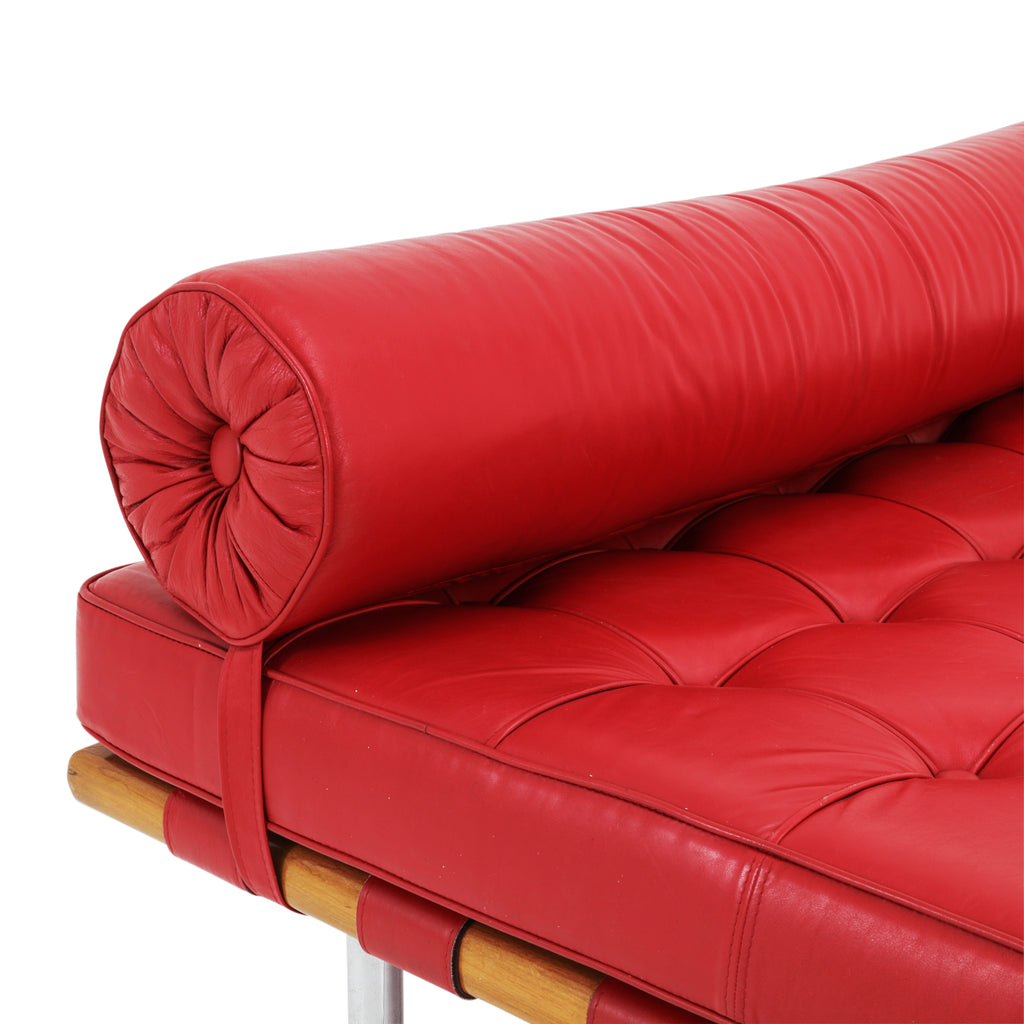 Red Barcelona Daybed with Bolster
