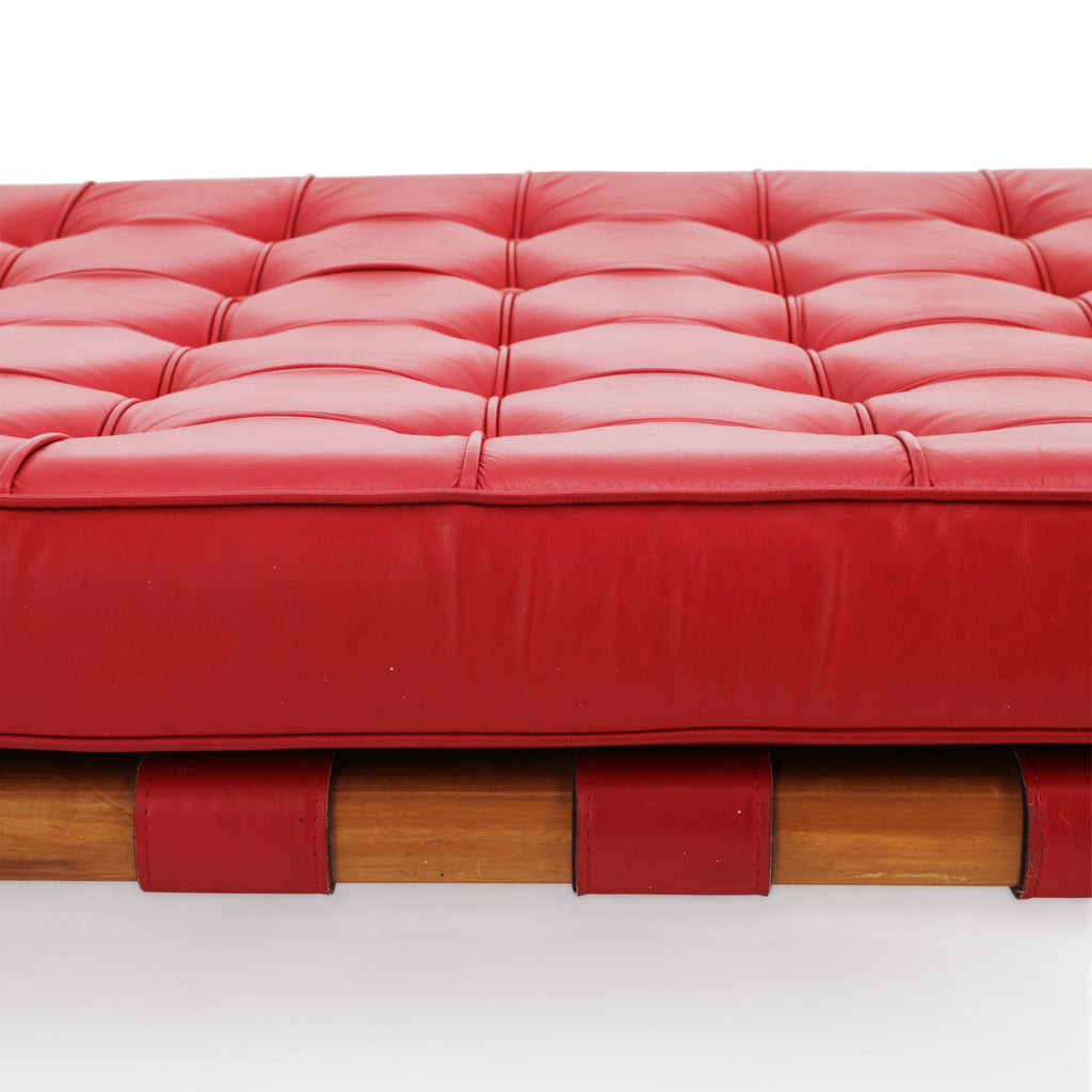 Red Barcelona Daybed with Bolster