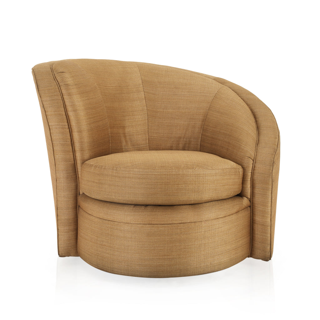 Tan Swivel Left Arm Chair