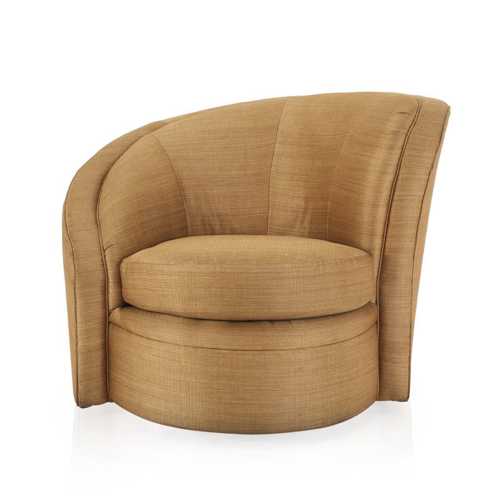 Tan Swivel Right Arm Chair