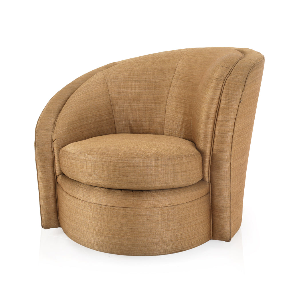 Tan Swivel Right Arm Chair