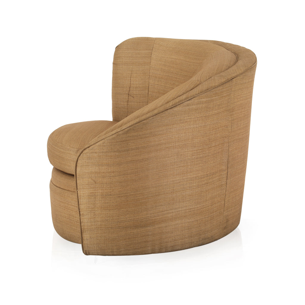 Tan Swivel Left Arm Chair