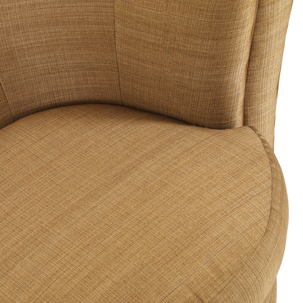 Tan Swivel Left Arm Chair