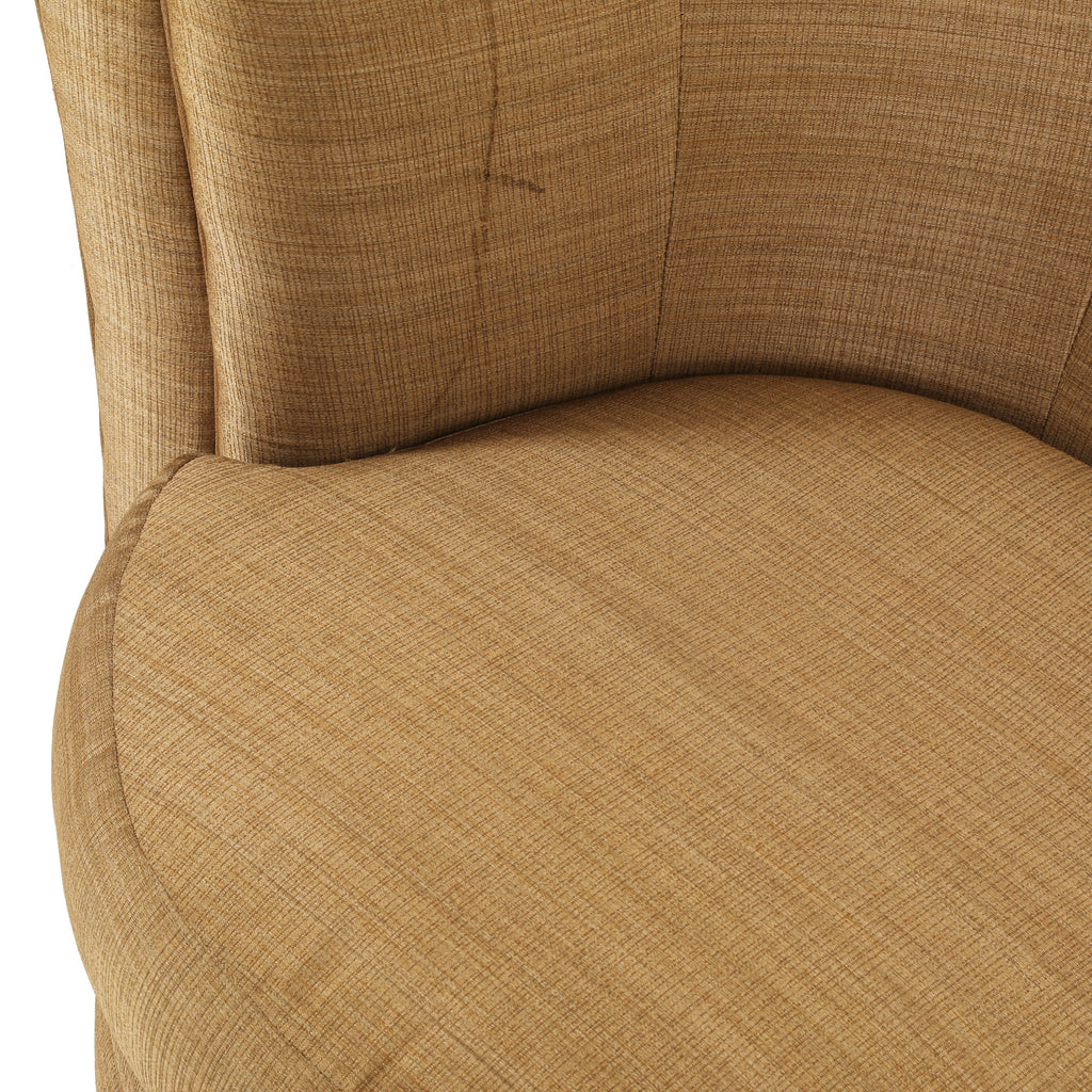 Tan Swivel Right Arm Chair