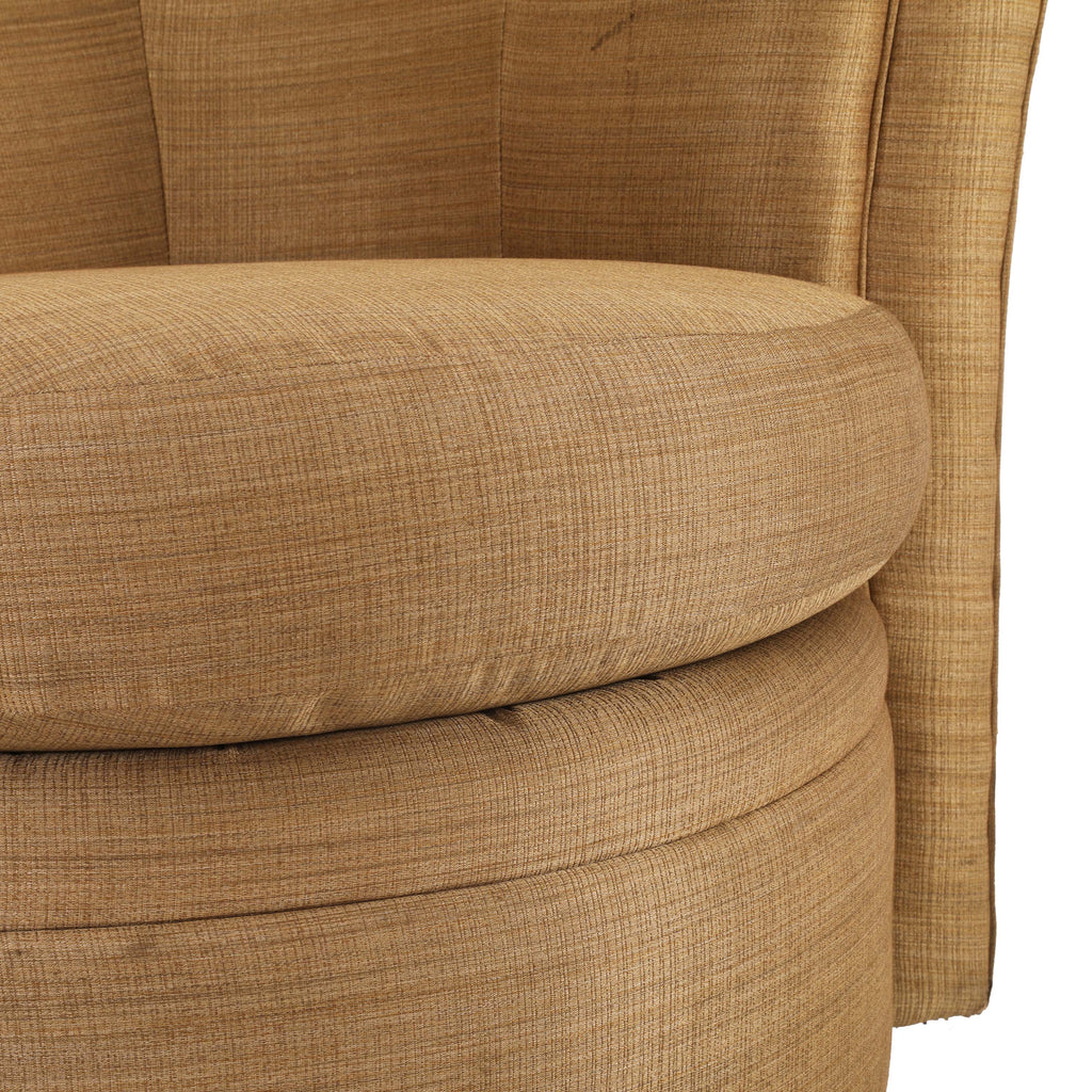 Tan Swivel Left Arm Chair
