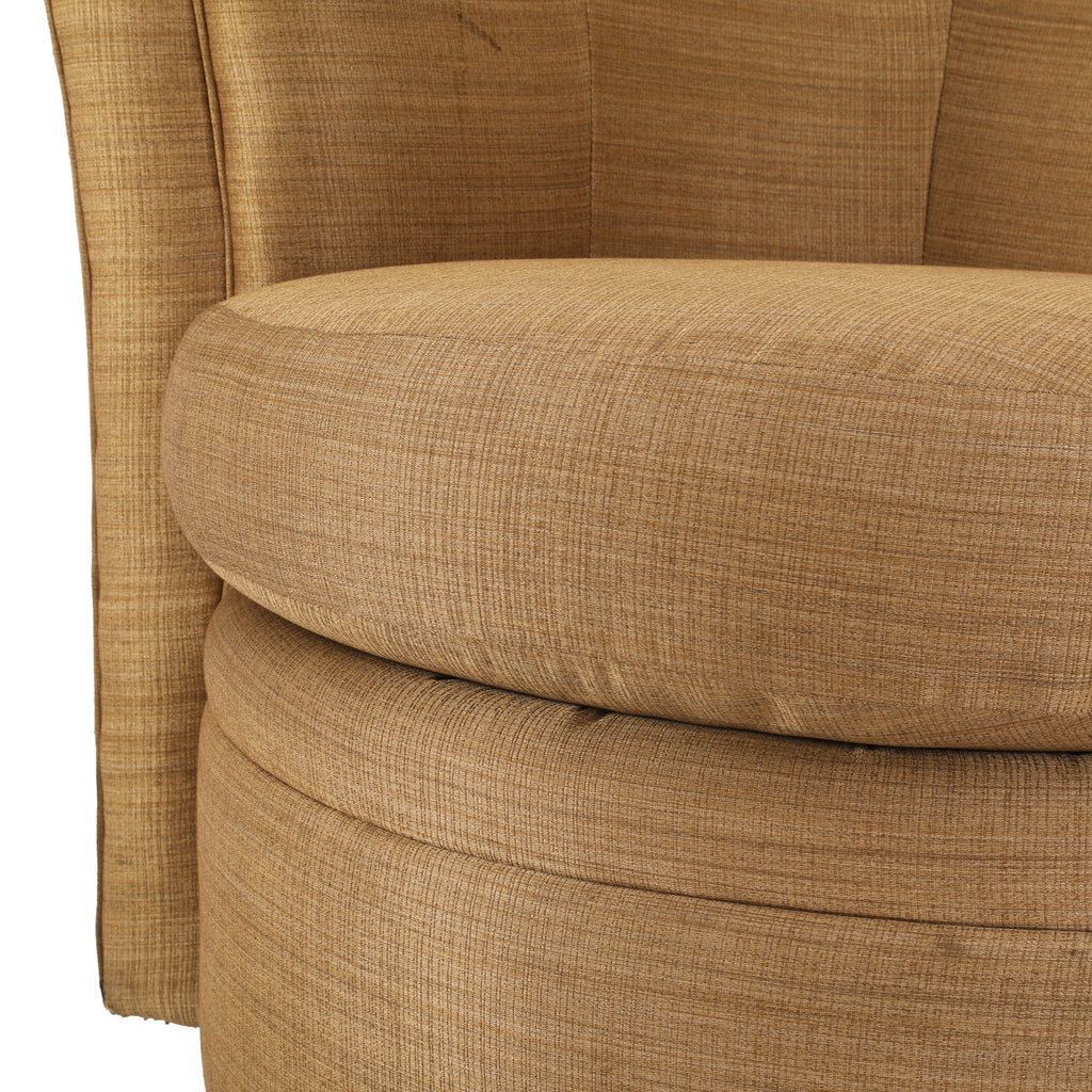 Tan Swivel Right Arm Chair