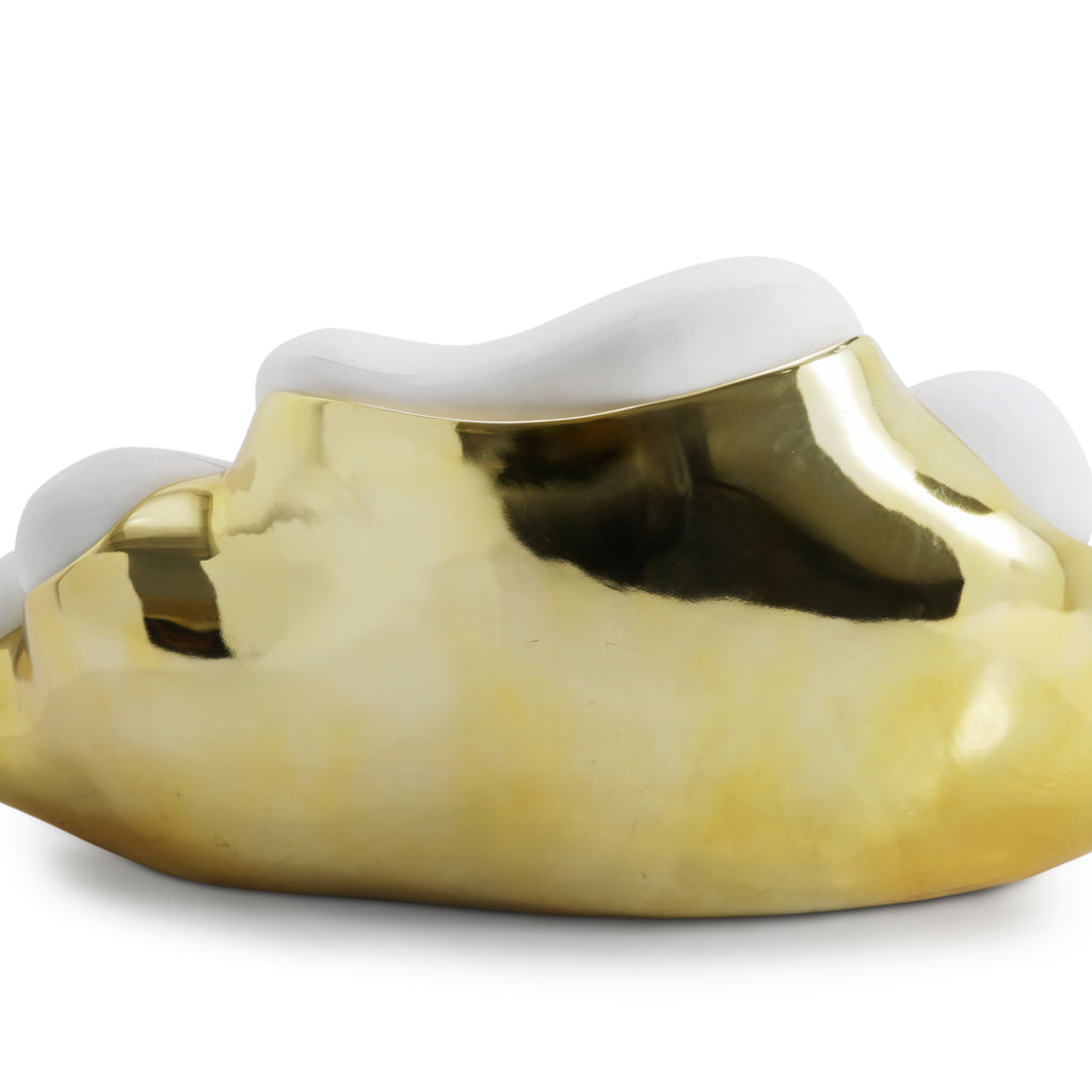 White / Gold Bomboca Style Sofa