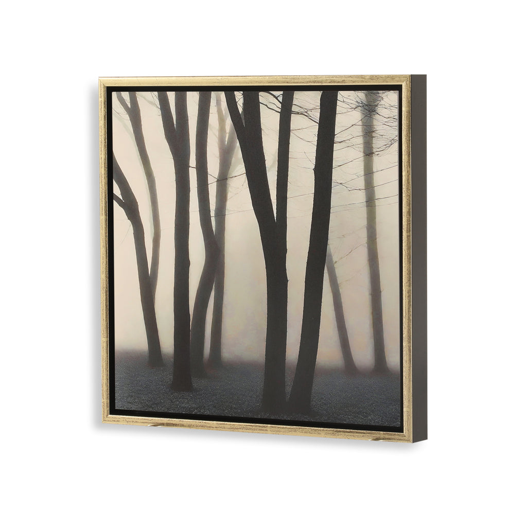 1354 (A+D) BW Trees Gold Frame