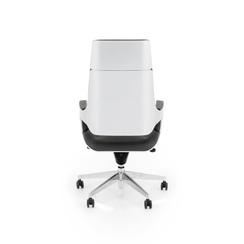 Tall Grey Padded Office Chair