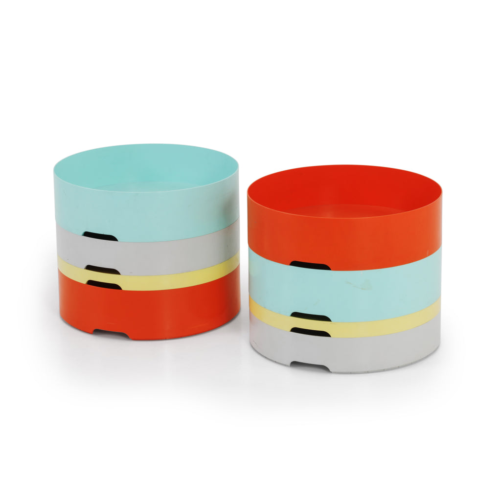 Double Colorful Stacking Storage Container