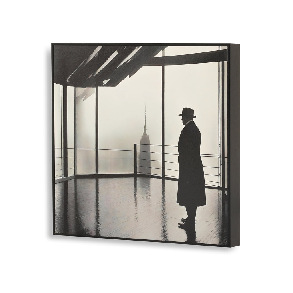 1358 (A+D) BW Man Window City