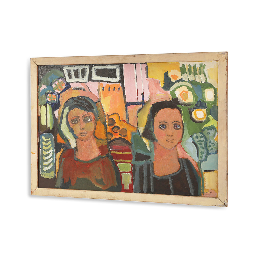 Vintage Abstract Women Painting