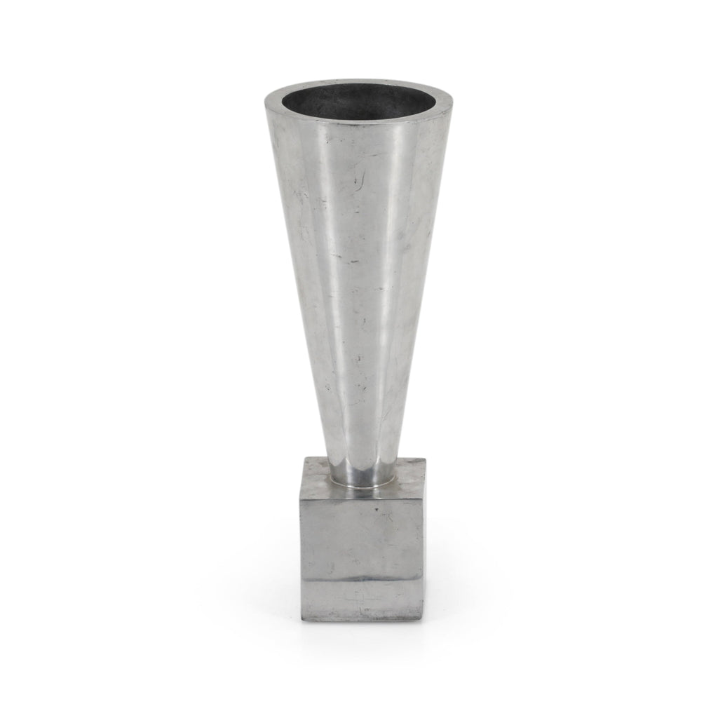 Medium Silver Cone Planter