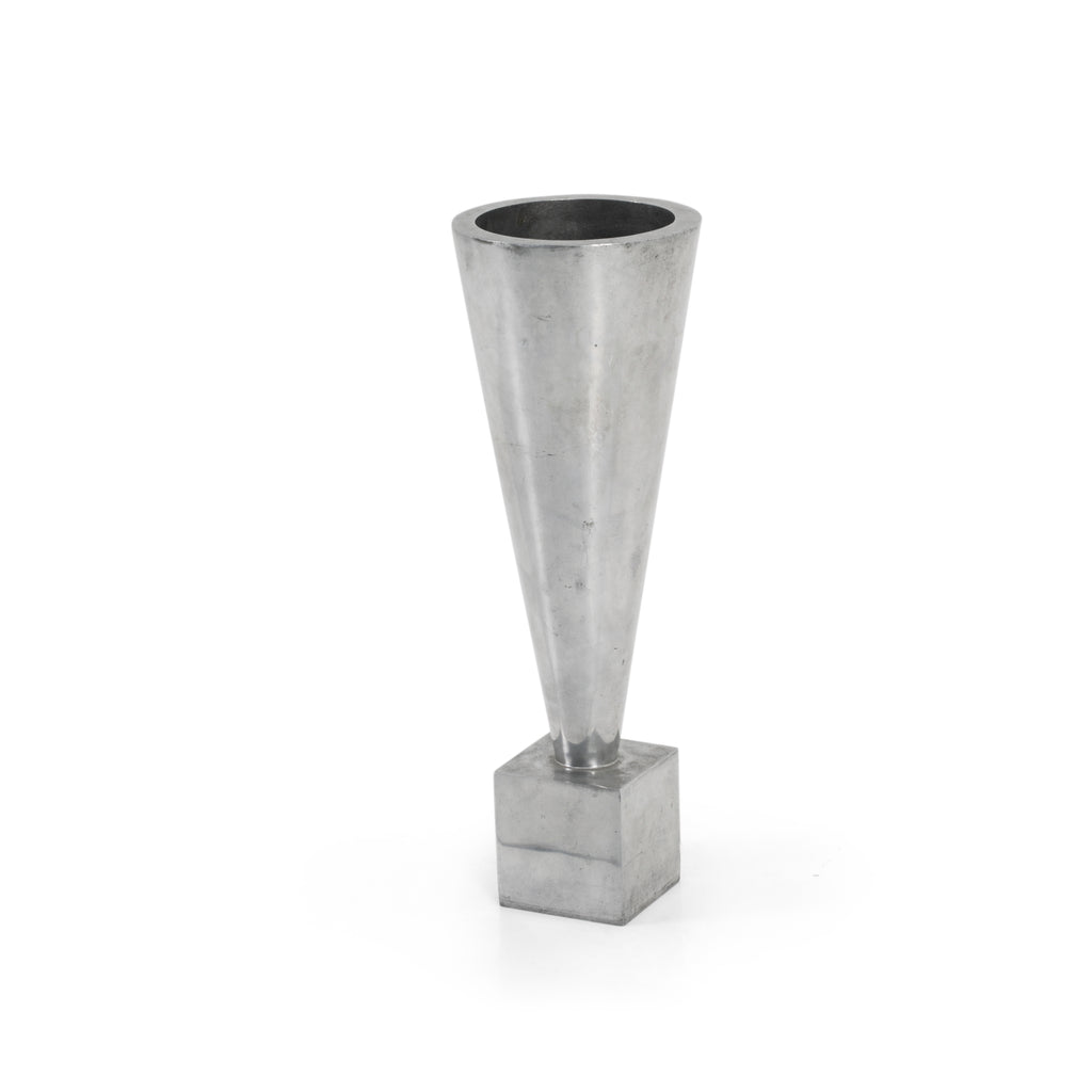 Tall Silver Cone Planter