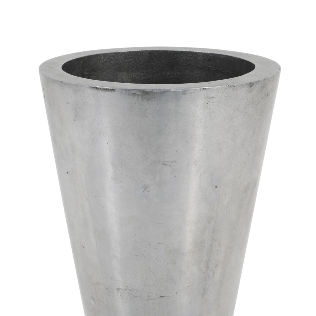 Tall Silver Cone Planter