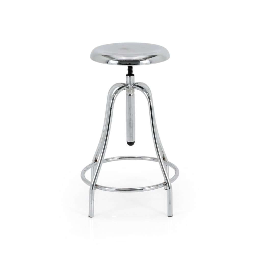 Adjustable Chrome Stool