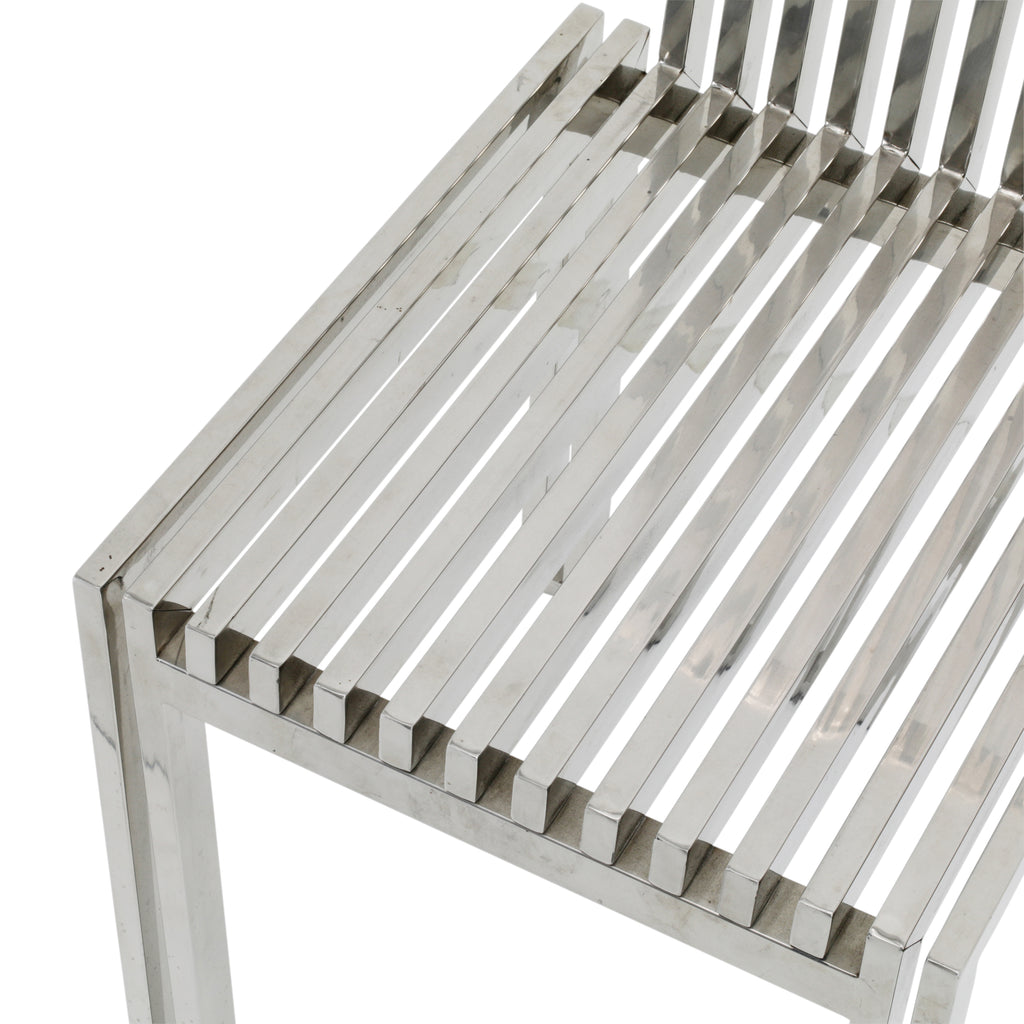 Chrome Slatted Chair