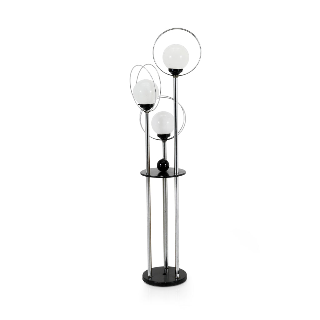 Black and Chrome 3 Bulb Lamp