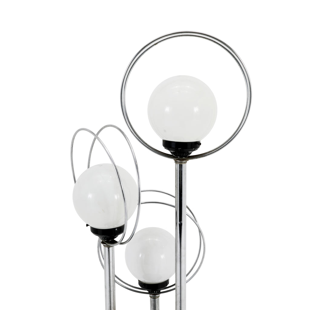 Black and Chrome 3 Bulb Lamp