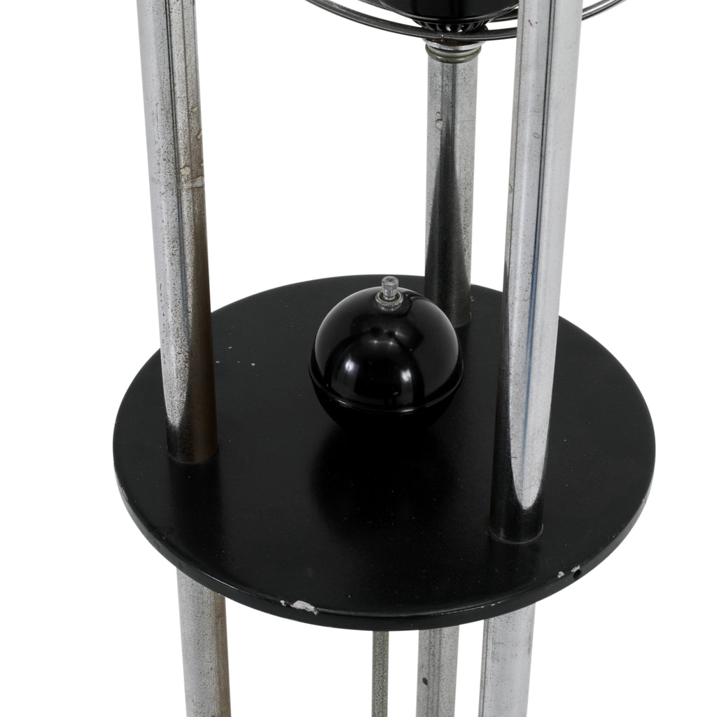 Black and Chrome 3 Bulb Lamp