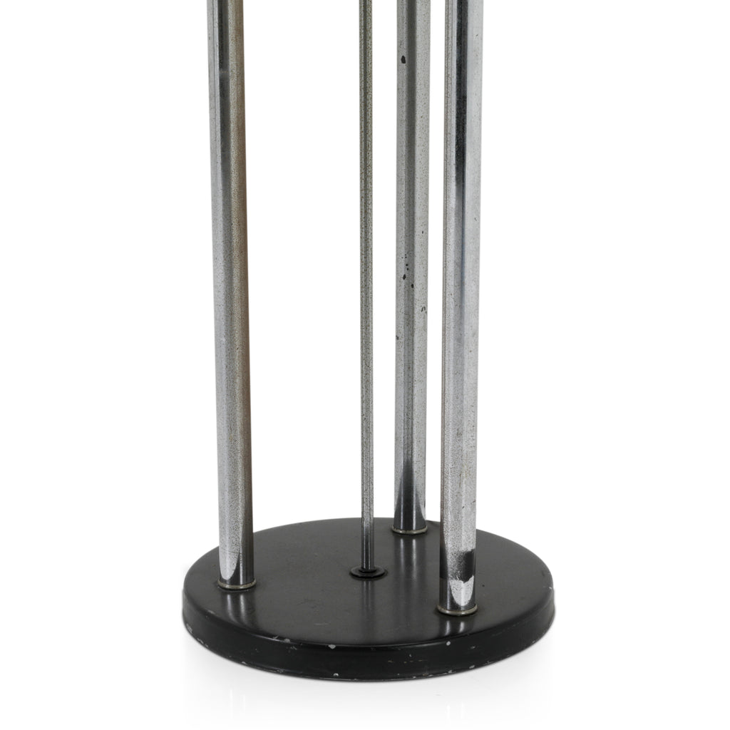 Black and Chrome 3 Bulb Lamp