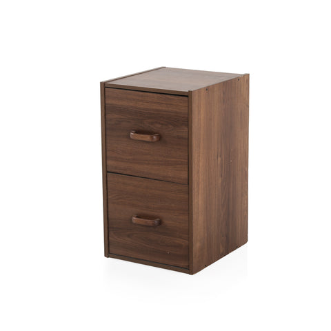 2-Drawer Wood Filing Cabinet