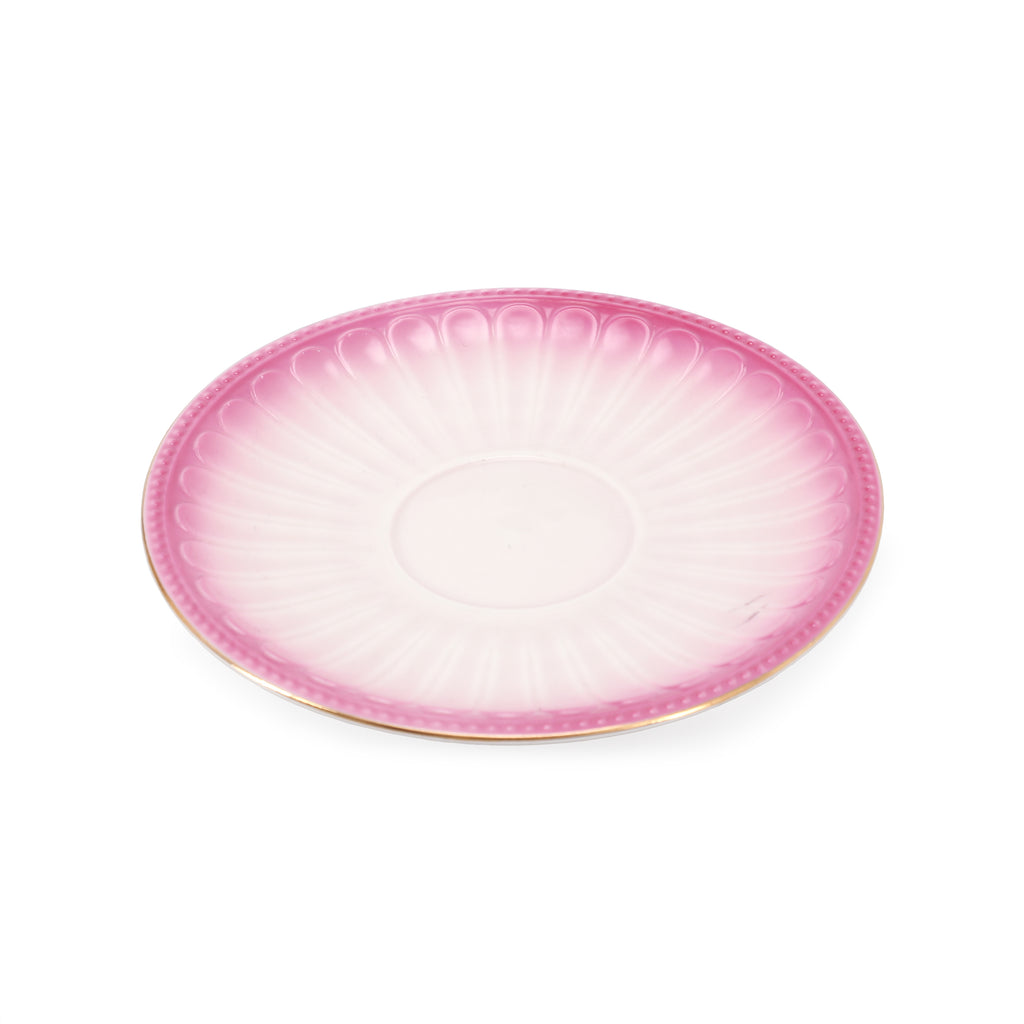 Pink Ombre Teacup + Dish