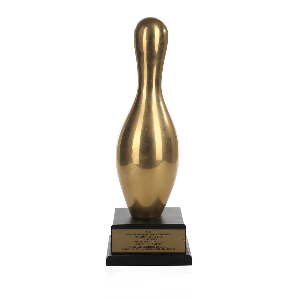 Big Gold Bowling Pin Trophy