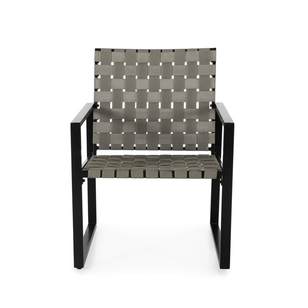 Beige and Black Modern Outdoor Chair