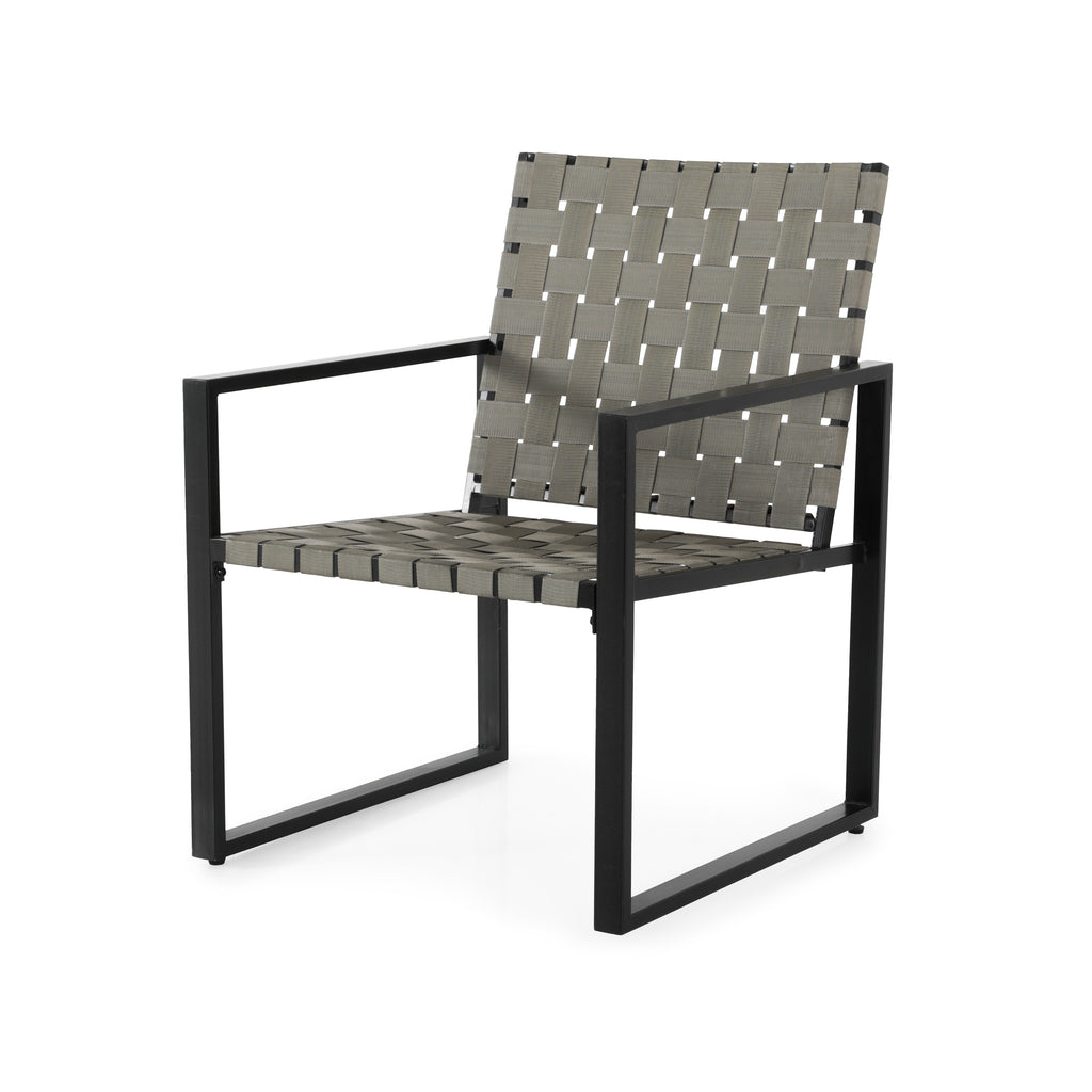 Beige and Black Modern Outdoor Chair